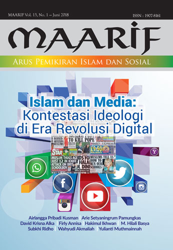 					View Vol. 13 No. 1 (2018): Islam dan Media: Kontestasi Ideologi di Era Revolusi Digital
				